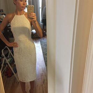 Yumi Kim “Save the Date” white lace dress!